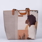 Reflective Beige Back Zipper