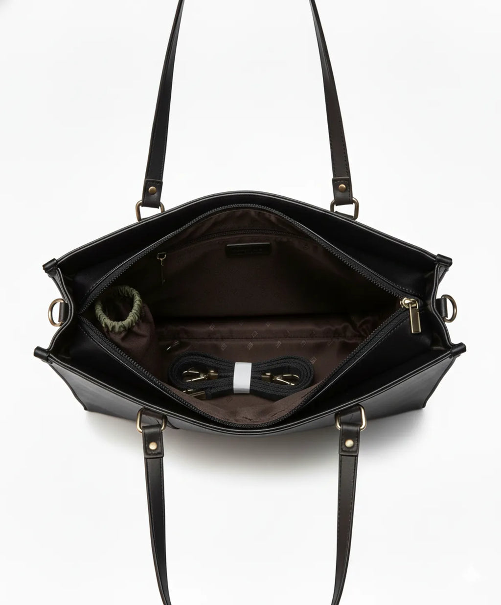 Mustard Black Modern Tote