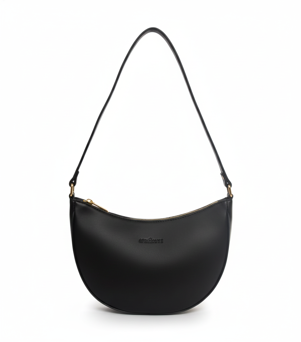 Mustard Premium Foam & Cfc Zipper Foam Half Moon Sling Bag For Women