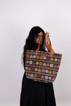Peach and Brown Back Zipper