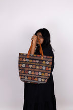 Peach and Brown Back Zipper