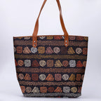 Peach and Brown No Back Zipper