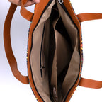 Peach and Brown No Back Zipper