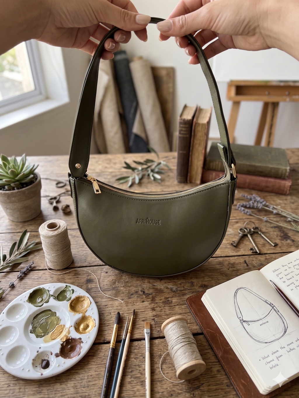 Olive Foam Sling