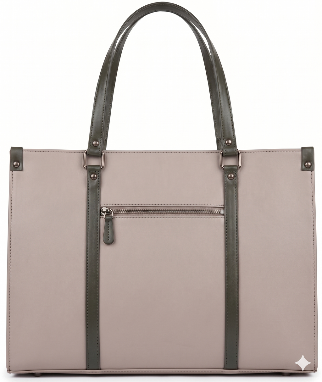 Salmon Pink Modern Tote