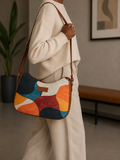 Retro colour Long Belt Bag