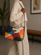 Retro colour Long Belt Bag