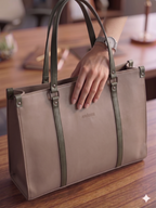 Salmon Pink Modern Tote