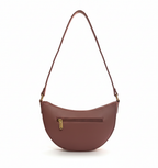 Salmon & Pink Premium Foam & Cfc Zipper Foam Half Moon Sling Bag For Women