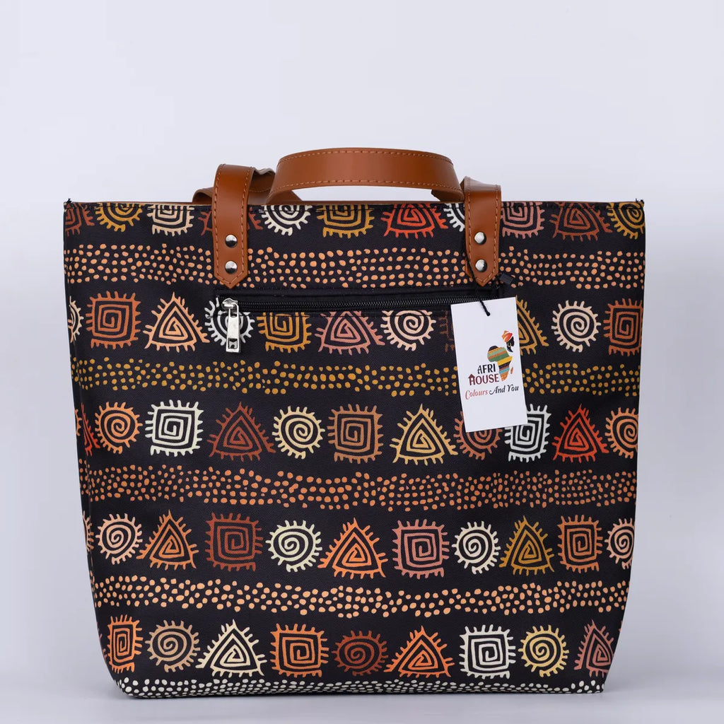 Peach and Brown Back Zipper