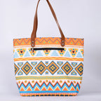 White and Orange Back Zipper