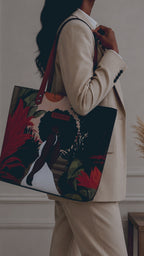 Black and Multicolour Back Zipper