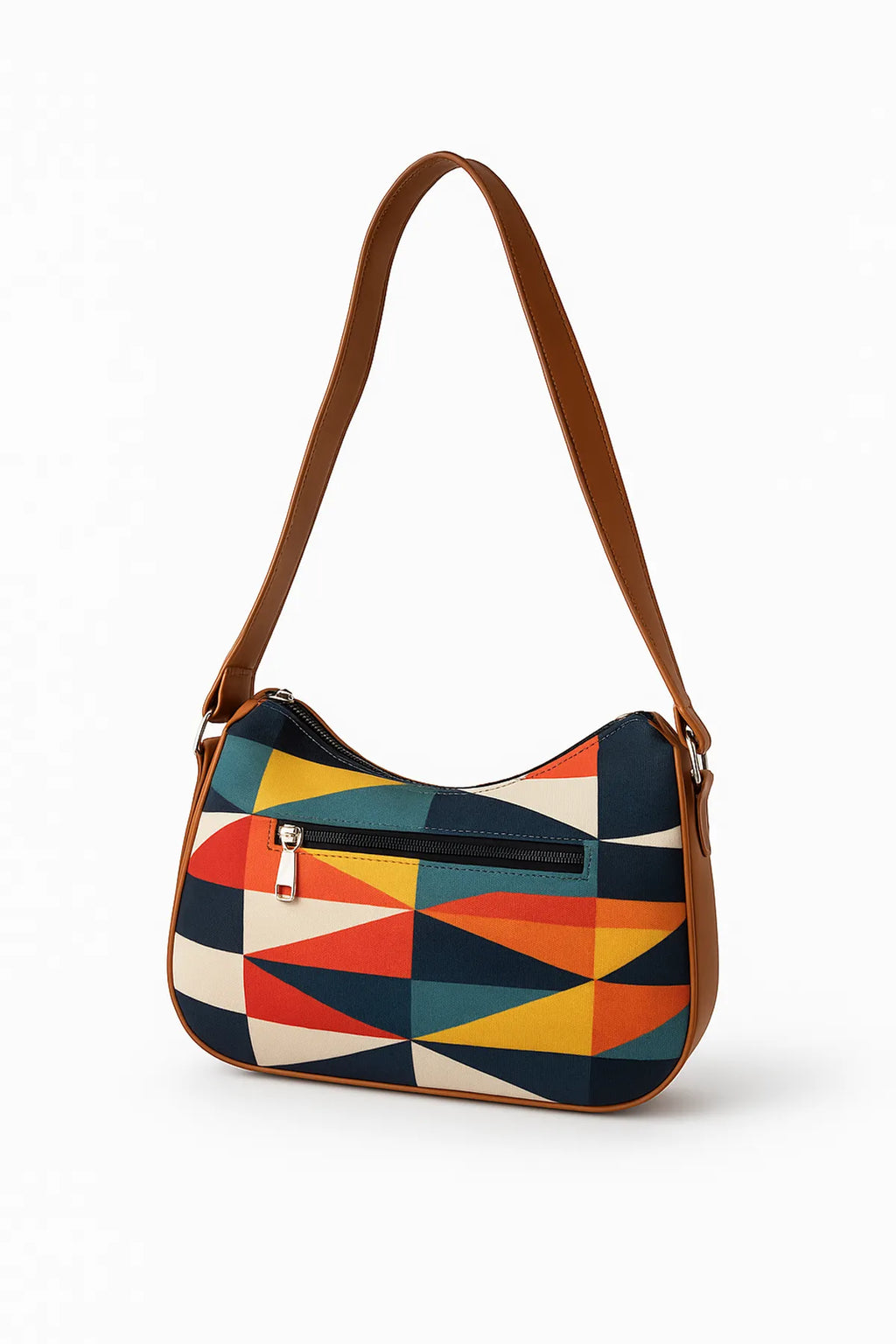 Triangle colours short belt Bag For Women