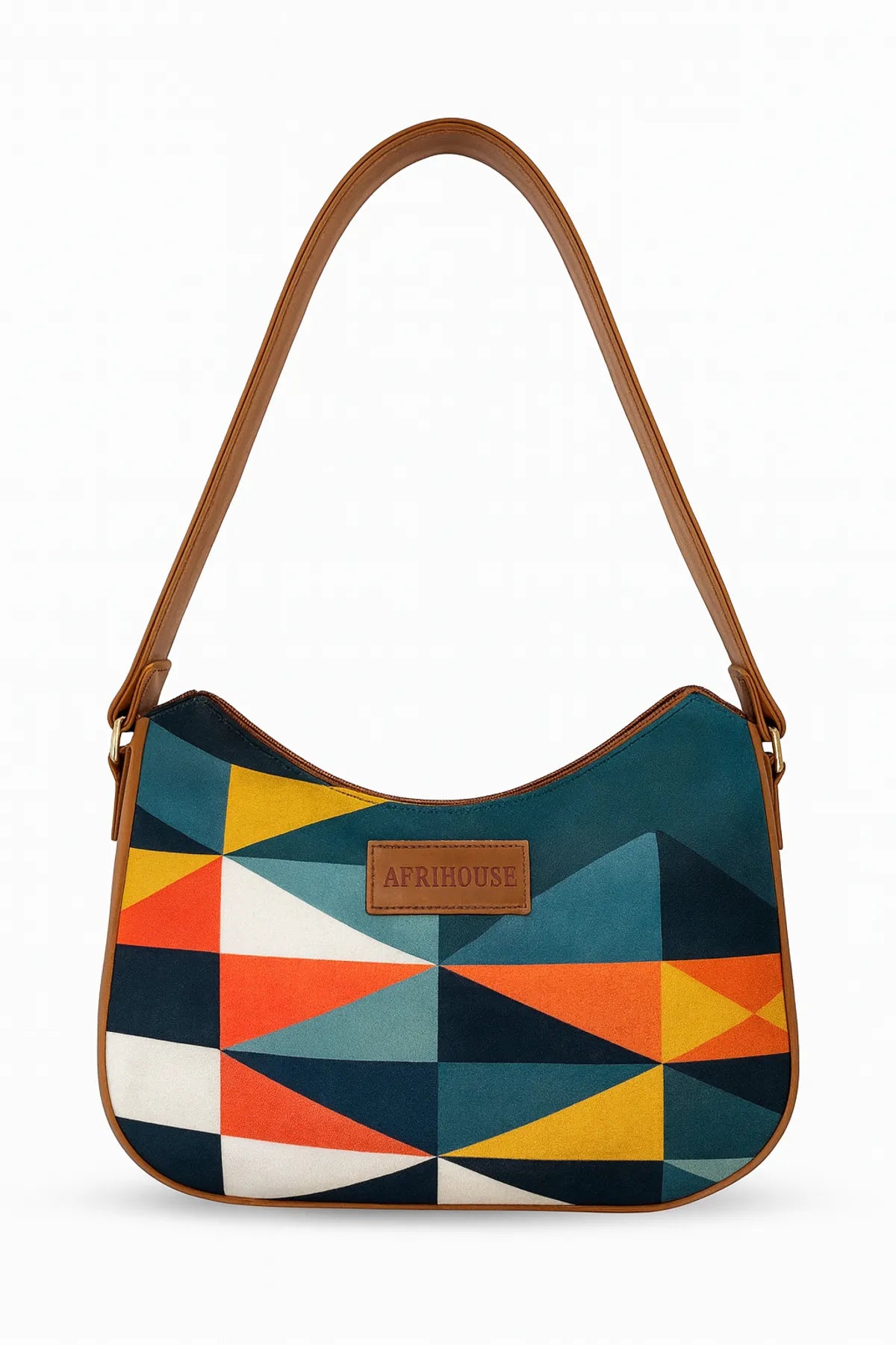 Triangle colours short belt Bag For Women